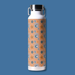 Zesty Summer Floral Pattern Water Bottle