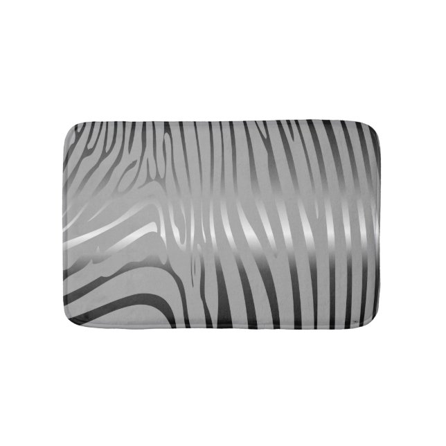 Zesty Zebra Bath Mat (Front)