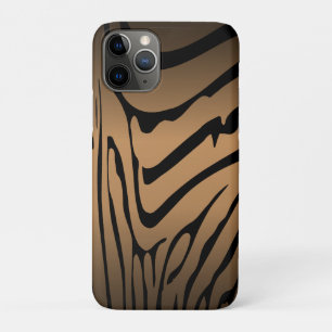 Zesty Zebra Brown iPhone 11 Pro Case