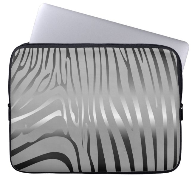 Zesty Zebra Laptop Sleeve (Front)