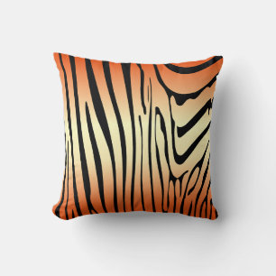 Zesty Zebra Orange Cushion