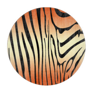 Zesty Zebra Orange Cutting Board