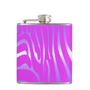 Zesty Zebra Pink Flask