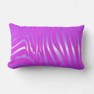 Zesty Zebra Pink Lumbar Pillow