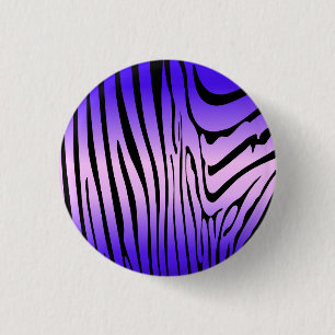 Zesty Zebra Purple 3 Cm Round Badge