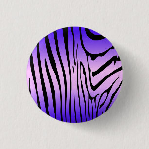 Zesty Zebra Purple 3 Cm Round Badge
