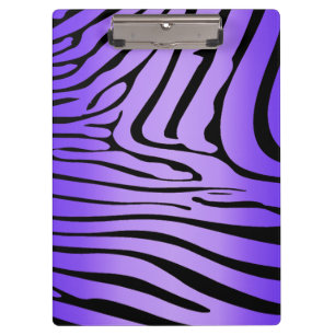 Zesty Zebra Purple Clipboard