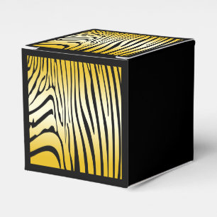 Zesty Zebra Yellow Favour Box