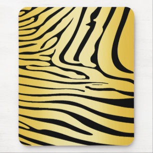 Zesty Zebra Yellow Mouse Pad