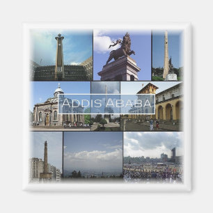 zET014 ADDIS ABABA, Mosaic, Ethiopia, Fridge Magnet