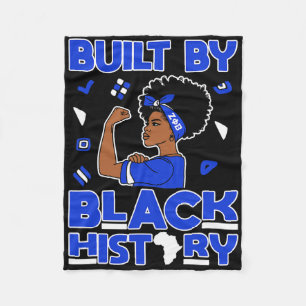 Zeta Phi Beta Sorority Black Queen Pride Melanin A Fleece Blanket