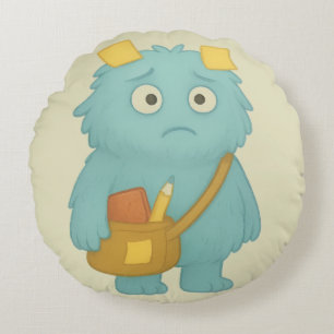 Zetti Kissen – Das vergessliche ADHS-Monster  Round Cushion
