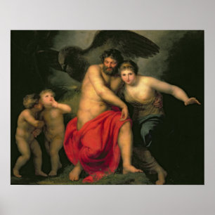 Zeus and Hera on Mount Ida, 1775 Poster