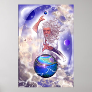 Zeus; God of the Heavens Poster