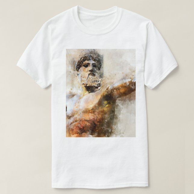 Zeus God of Thunder Greek Mythology - Jupiter T-Shirt (Design Front)