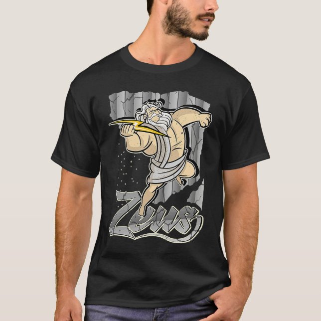Zeus Greek God Hero Costume Training God of War T-Shirt (Front)