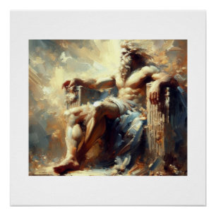 Zeus Greek God of All, Poster