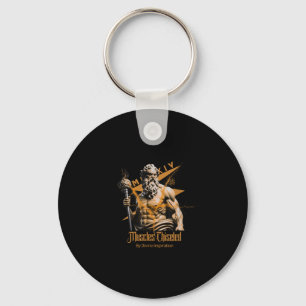 Zeus Greek Gods Thunder Mythology Gym Fitness Moti Key Ring