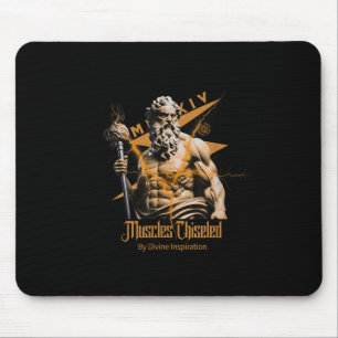Zeus Greek Gods Thunder Mythology Gym Fitness Moti Mouse Pad