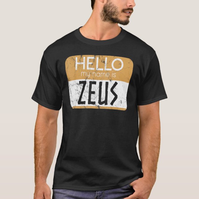 Zeus Greek Mythology Ancient Greek God Greek Mytho T-Shirt (Front)