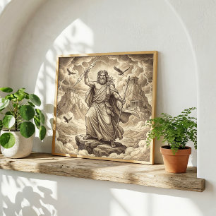 Zeus Greek Mythology Poster