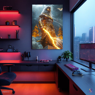 Zeus, King of the Skies - God of Thunder Poster