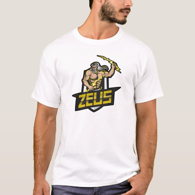 Zeus Lightning bolt Greek Myths T-Shirt (Front)