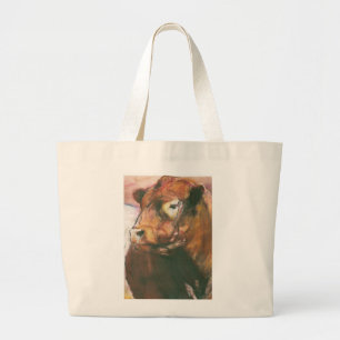 Zeus Red Belted Galloway Bull 2006 2 Large Tote Bag