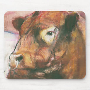 Zeus Red Belted Galloway Bull 2006 2 Mouse Pad
