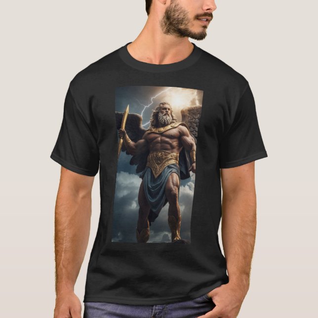 Zeus – Ruler of Mount Olympus T-Shirt (Front)