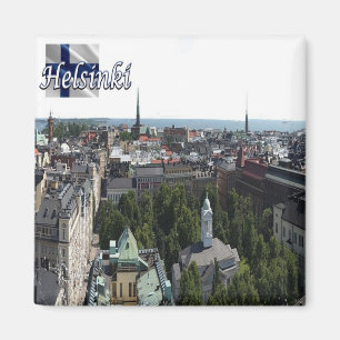 zFI006 HELSINKI panorama, Finland, Fridge Magnet