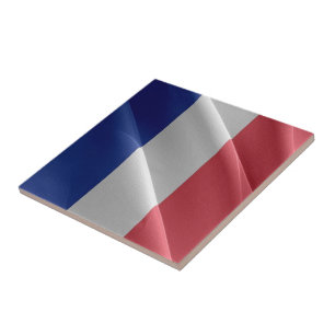 zFR002 Waving French FLAG , France, Ceramic Tile