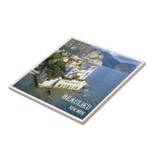 zFR0104 BEAULIEU SUR MER-BELLUOGO, French Riviera, Ceramic Tile