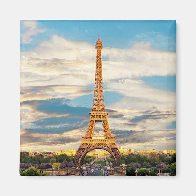 zFR016 TOUR EIFFEL, Paris, France, Fridge Magnet (Front)