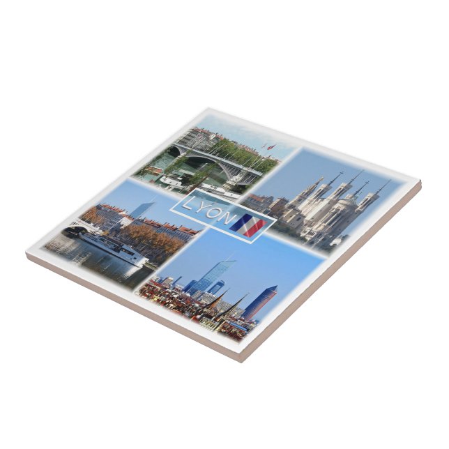 zFR019 LYON, Basilica De Fourviere, Fridge Ceramic Tile (Side)