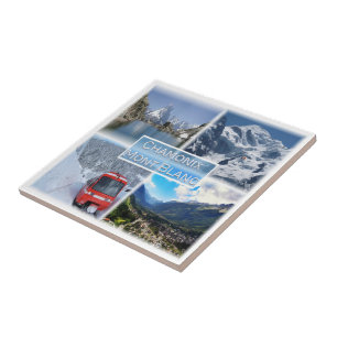zFR021 CHAMON, Mont Blanc, Ceramic Tile