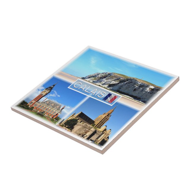 zFR022 CALAIS, Cap Blanc Nez, Fridge Ceramic Tile (Side)