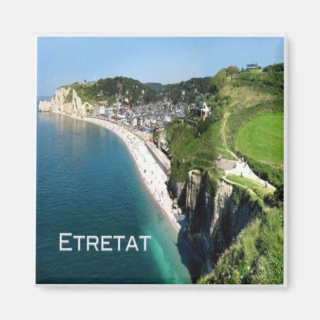 zFR023 ETRETAT Panorama, Normandy, France Magnet (Front)