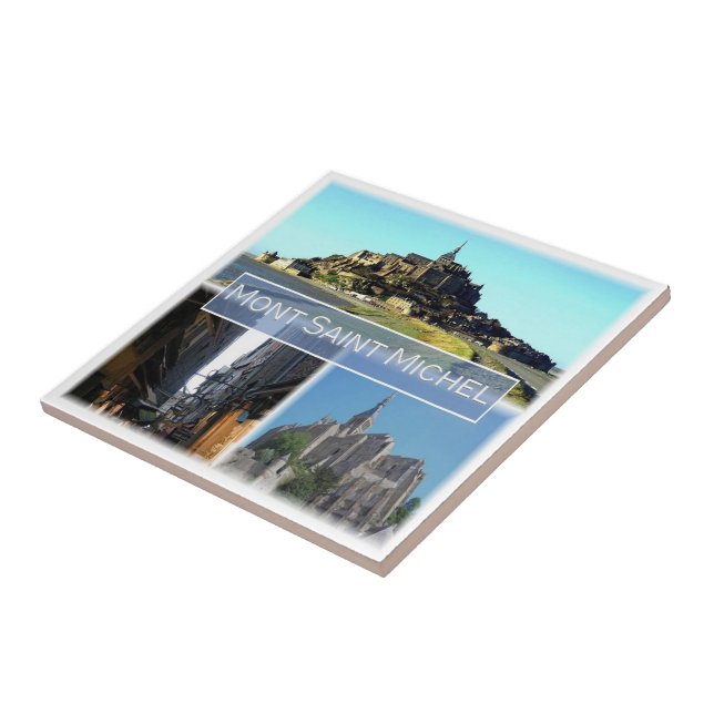 zFR029  MONT SAINT MICHEL, Normandy, Ceramic Tile (Side)