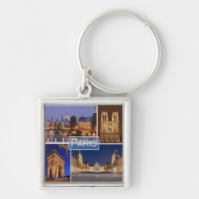 zFR034 PARIS the capital of France, Key Ring (Front)