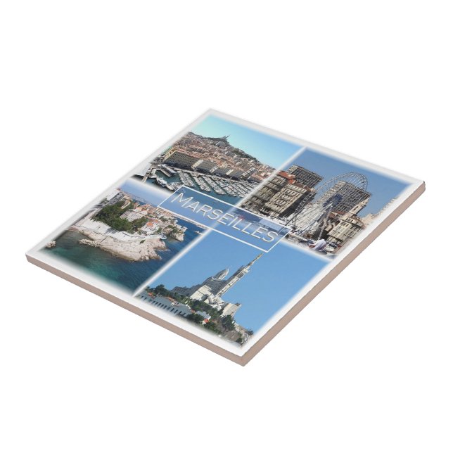 zFR035 MARSEILLES, France, Ceramic Tile (Side)