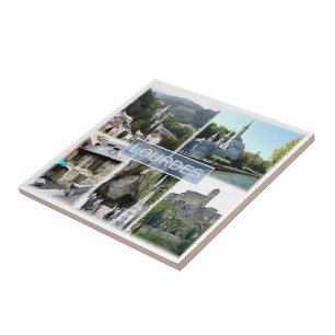 zFR038 LOURDES, France, Ceramic Tile