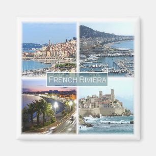 zFR040 FRENCH RIVIERA, France, Fridge Magnet
