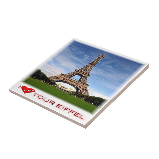 zFR041 TOUR EIFFEL, Paris, France, Ceramic Tile (Side)