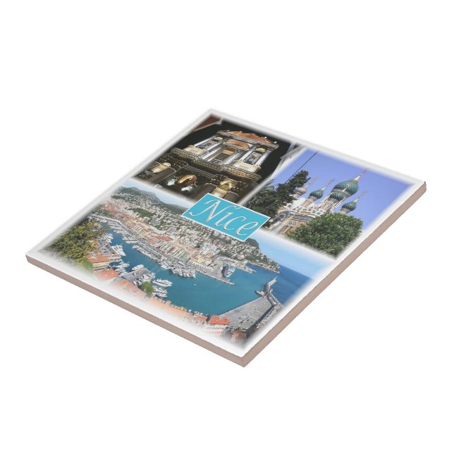 zFR043 NICE, Provence, France, Ceramic Tile (Side)