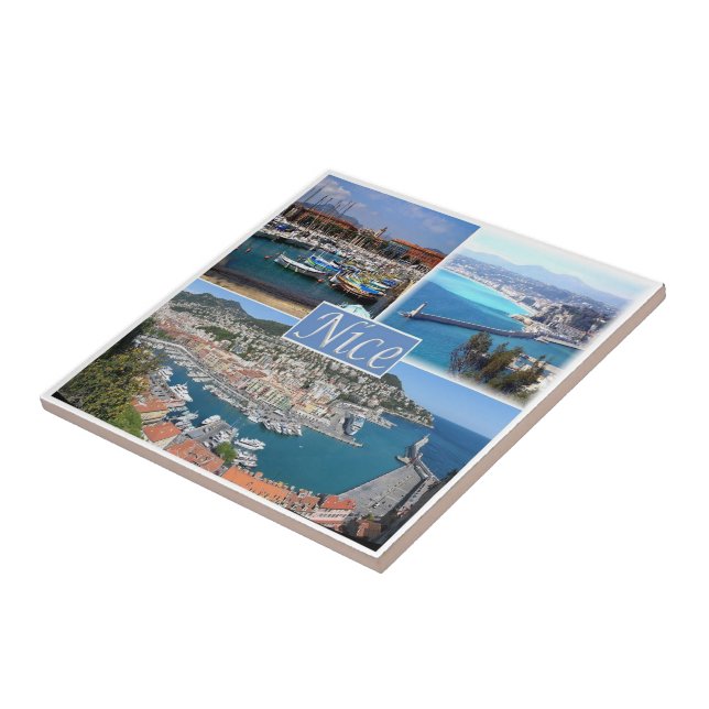 zFR044 NICE, Provence, France, Ceramic Tile (Side)