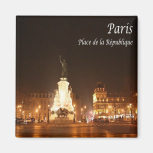 zFR049 PARIS, Place de la République, Fridge Magnet