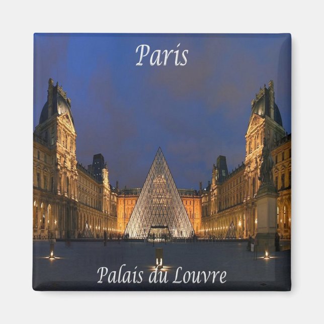 zFR052 PARIS, Louvre Palace, France, Fridge Magnet (Front)