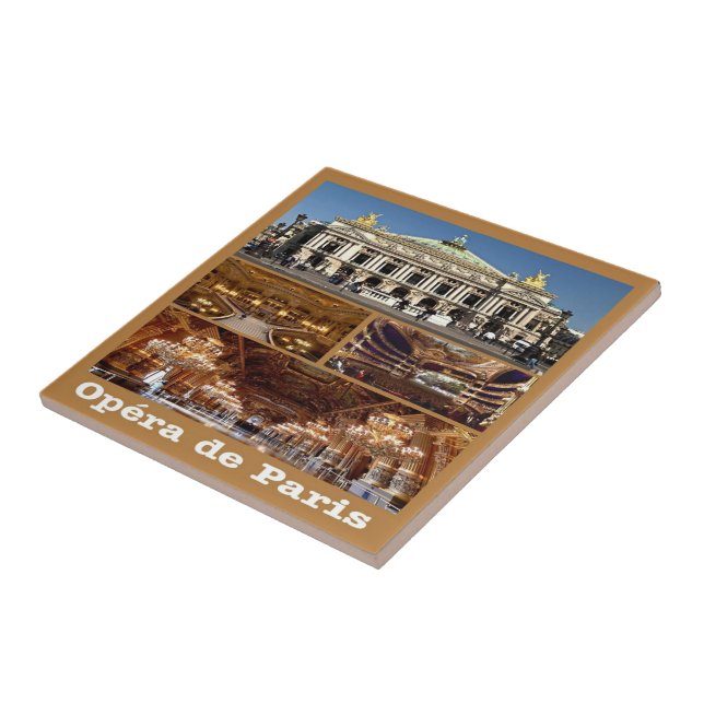 zFR053 OPERA HOUSE, Paris, France, Ceramic Tile (Side)