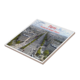 zFR063 CHAMPS-ELYSÉES, Paris, France, Ceramic Tile